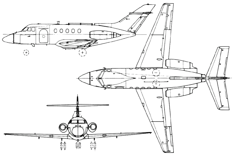 Raytheon Hawker 800 & British Aerospace HS-125-700 next