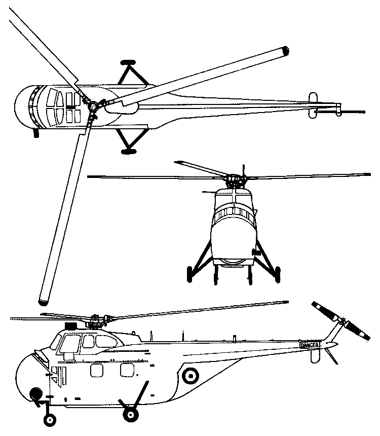 Sikorsky S-55 & Westland Whirlwind next
